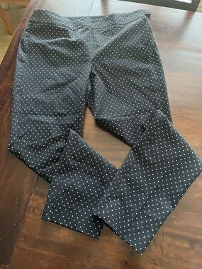 Talbots Black Polka Dot Pants